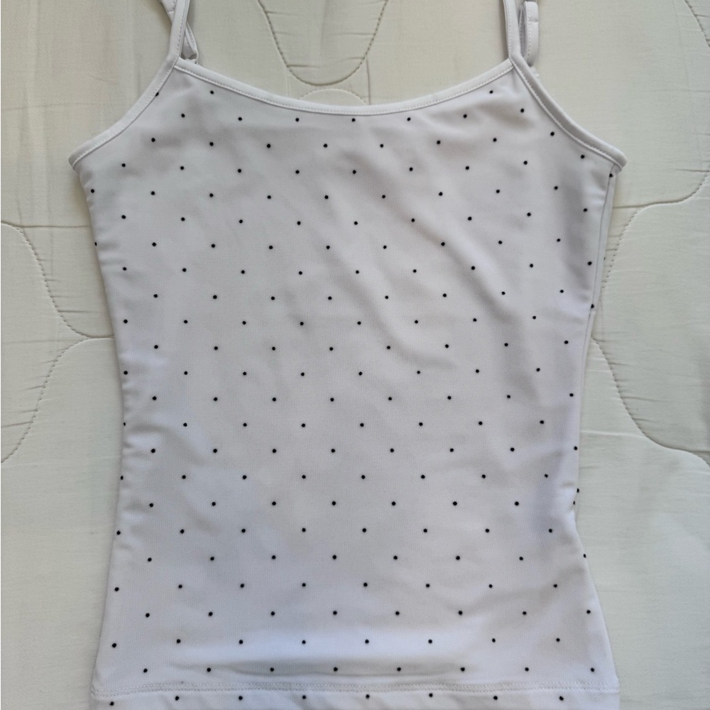 Glassons White and Black Fitted Camisole